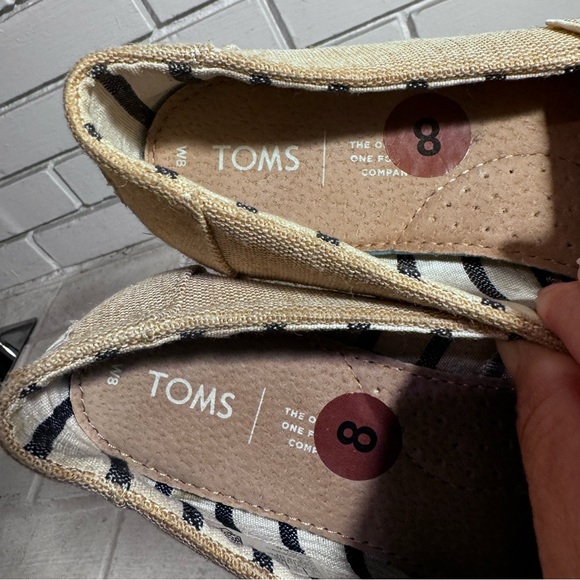 New Tom’s Women’s Alpargata Natural Undyed Heritage Canvas Slip Ons Size 8 - Picture 8 of 11